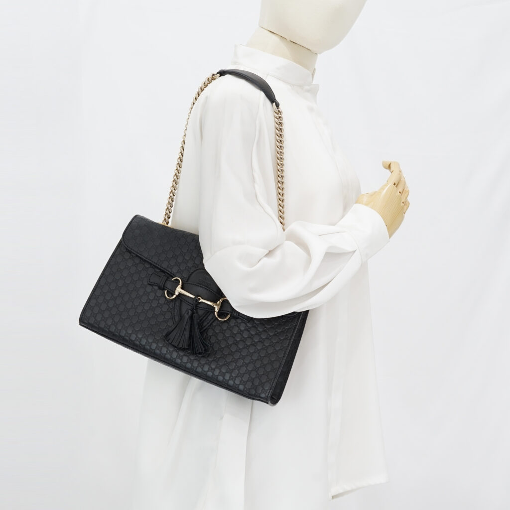 Gucci Emily Microguccisima Black GHW