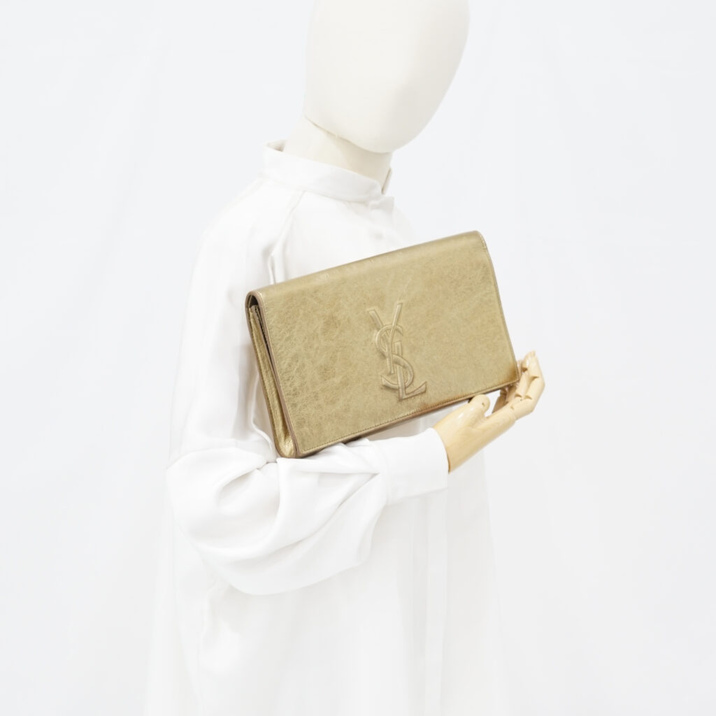 Saint Laurent Belle De Jour Metallic Gold