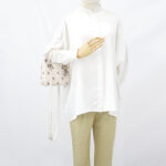 Dior Lady D Mini White Embroidered SHW