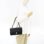 Chanel Medium Classic D Flap Caviar Black GHW