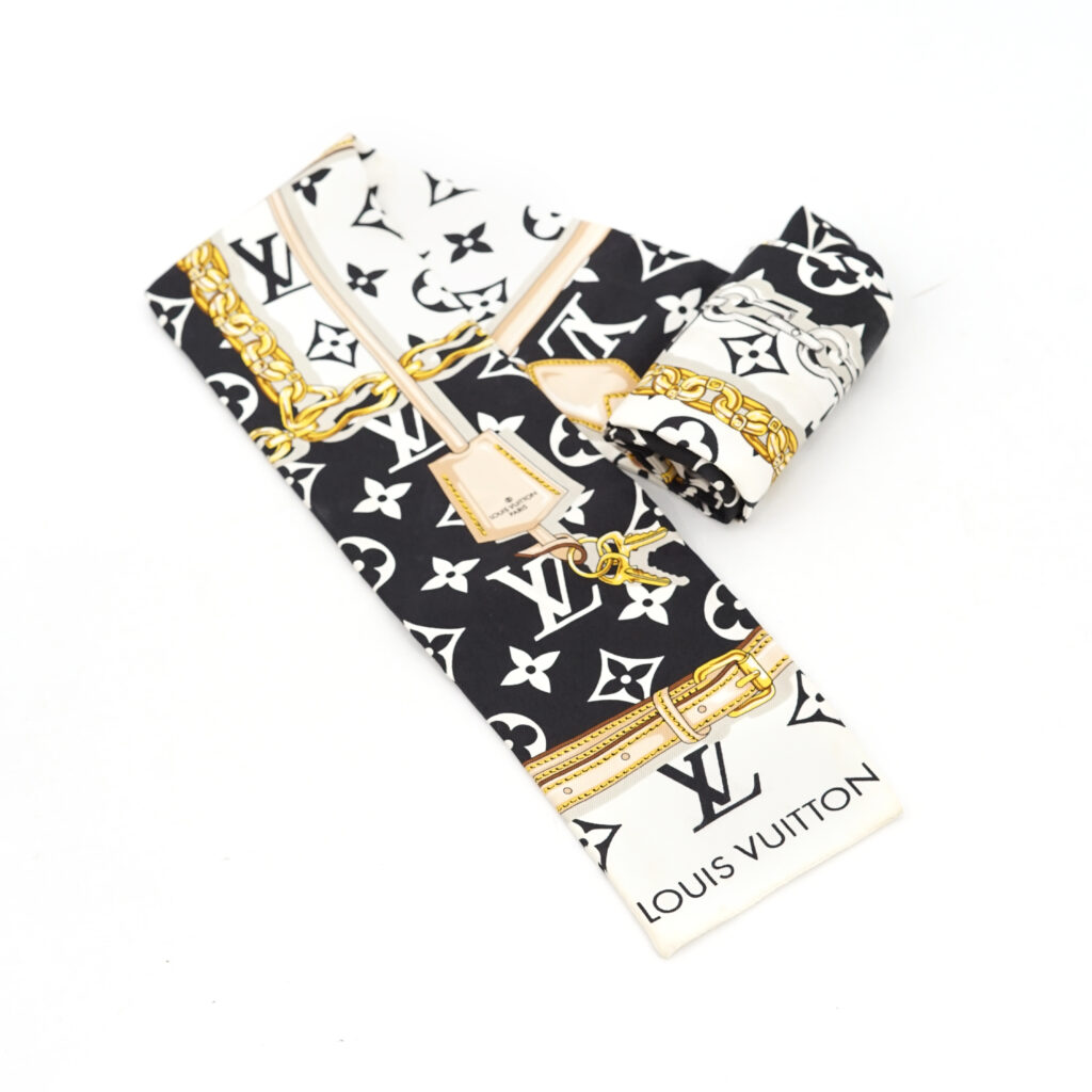 Louis Vuitton Bandeau Silk Monogram Confidential Black