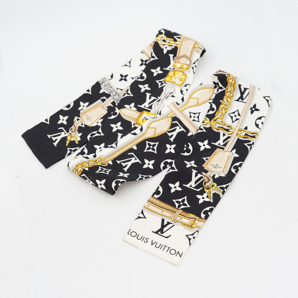 Louis Vuitton Bandeau Silk Monogram Confidential Black