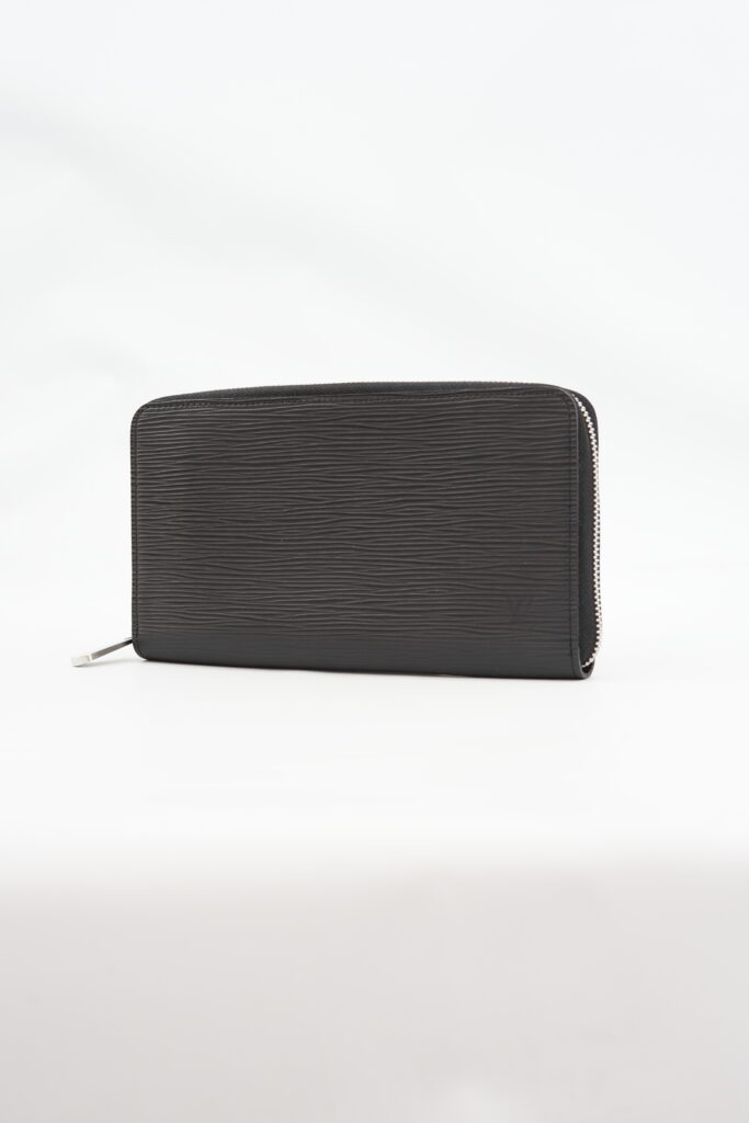 Louis Vuitton Zippy Organizer Wallet Epi Black SHW