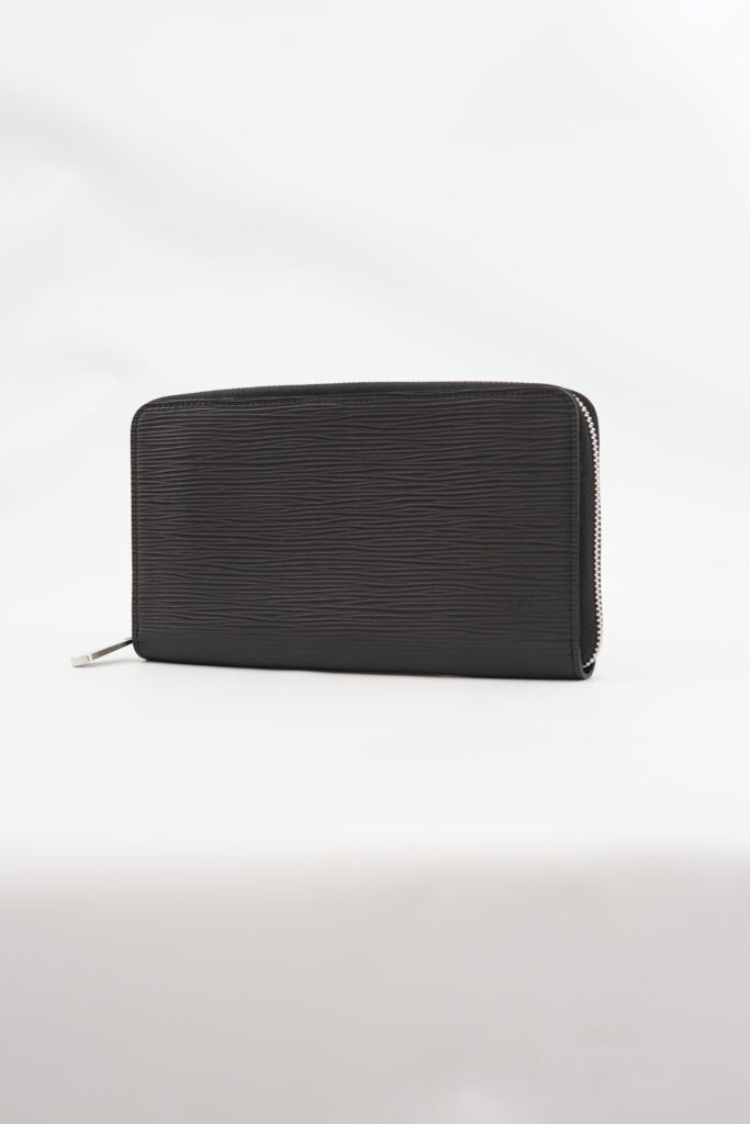 Louis Vuitton Zippy Organizer Wallet Epi Black SHW