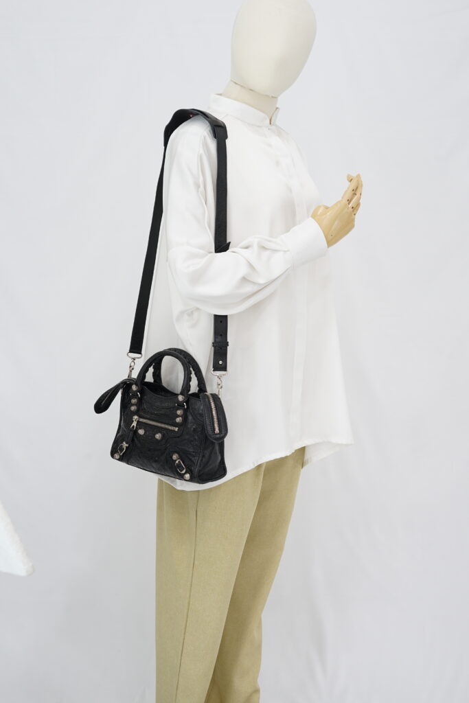 Balenciaga Mini Giant City Agneau Black SHW