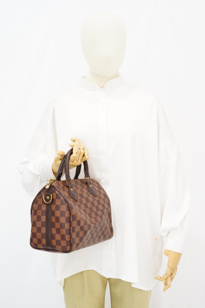 Louis Vuitton Speedy Bandou 25 Damier Ebene GHW
