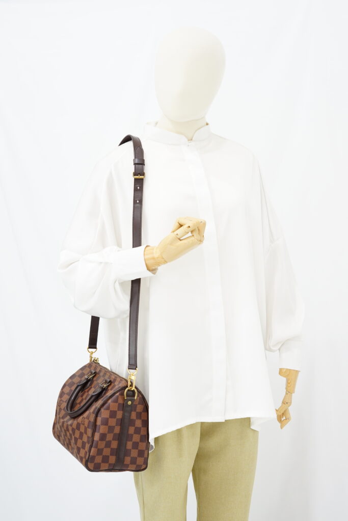 Louis Vuitton Speedy Bandou 25 Damier Ebene GHW