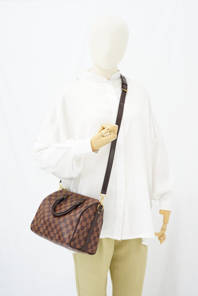 Louis Vuitton Speedy Bandou 25 Damier Ebene GHW