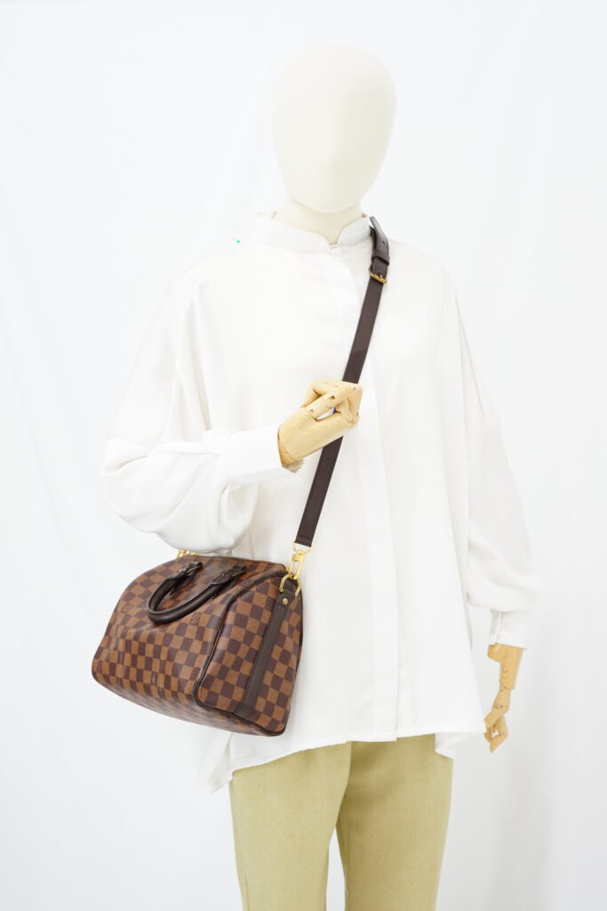 Louis Vuitton Speedy Bandou 25 Damier Ebene GHW