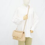 Chanel Jumbo Classic D Flap Caviar Beige GHW