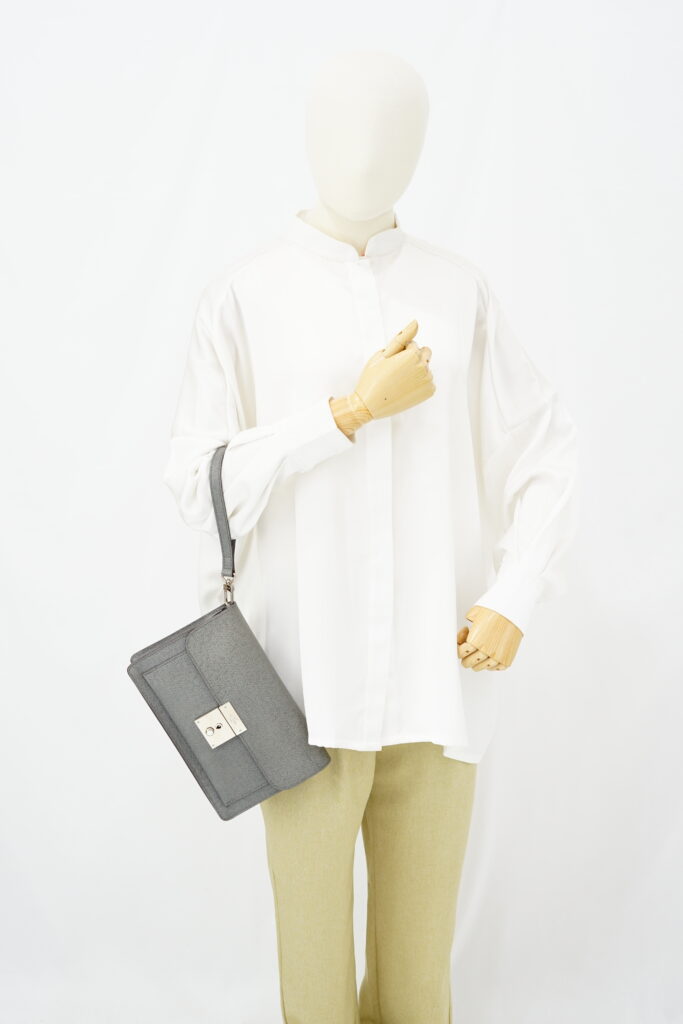 Louis Vuitton Belaia Glacier Clutch Grey SHW