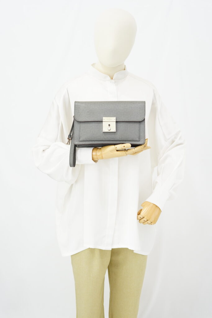 Louis Vuitton Belaia Glacier Clutch Grey SHW