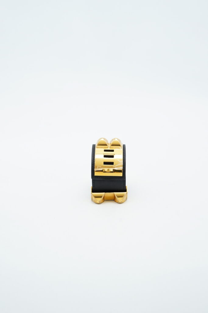 Hermes Collier De Chien Noir GHW