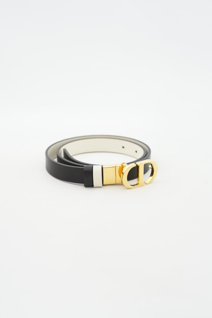 Dior Reversible Belt Black And White