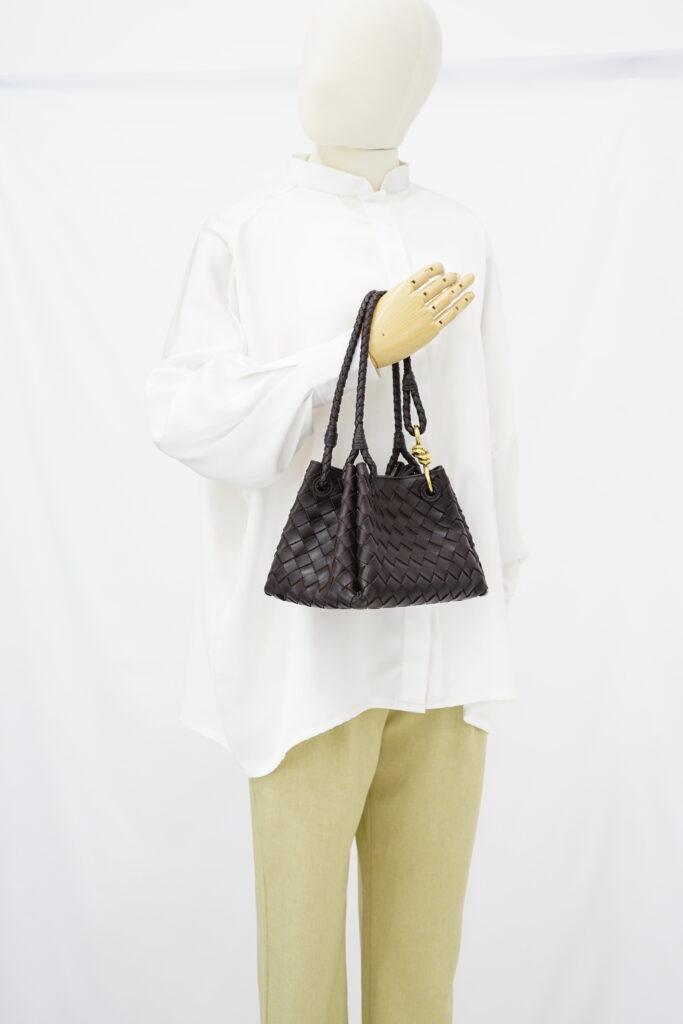 Bottega Veneta Small Parachute Intrecciato Fondant GHW
