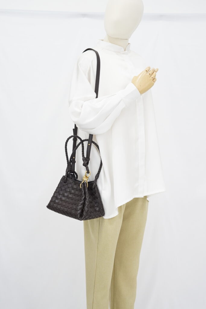 Bottega Veneta Small Parachute Intrecciato Fondant GHW