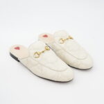 Gucci Princetown Slipper Leather White GHW