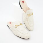 Gucci Princetown Slipper Leather White GHW