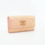 Chanel Classic Long Flap Iridescent Pink GHW