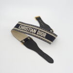Dior Belt Embroidered Canvas Blue