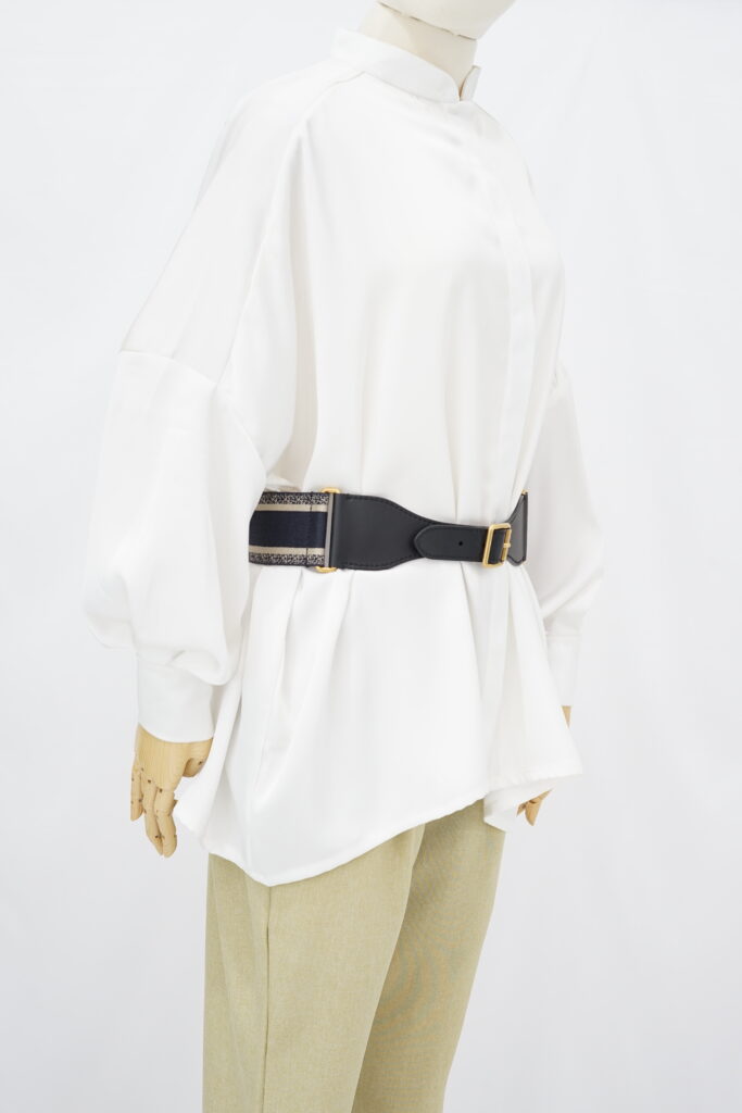 Dior Belt Embroidered Canvas Blue