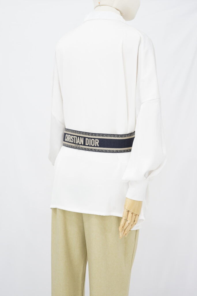 Dior Belt Embroidered Canvas Blue