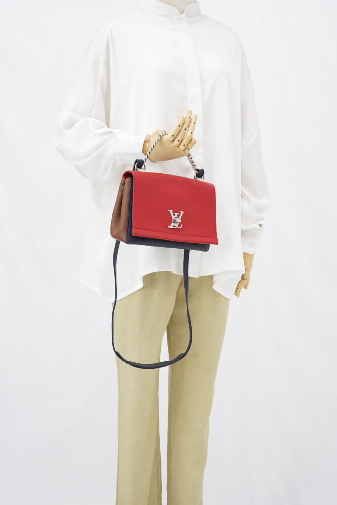 Louis Vuitton My Lock Me BB Tricolour Red Brown Black SHW