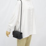 Chanel Mini Rectangle Crinkled Patent All Black
