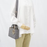 Dior Lady Dior Small Grey GHW