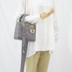 Dior Lady Dior Small Grey GHW