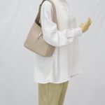 Saint Laurent Hobo Le 5A7 Supple Small Taupe SHW
