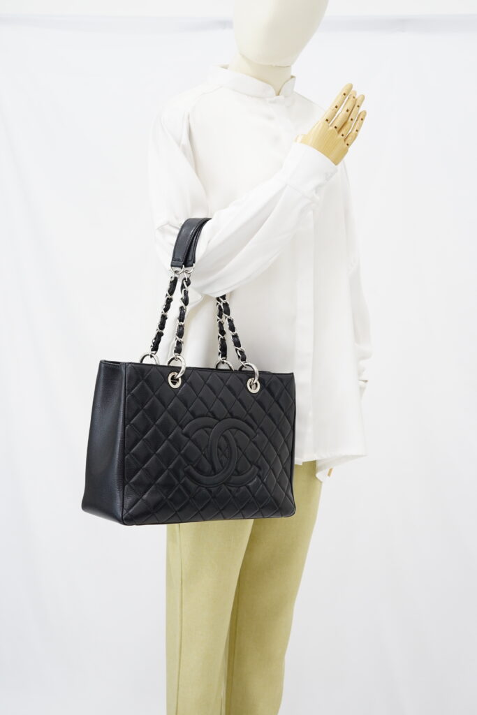 Chanel GST Caviar Black SHW