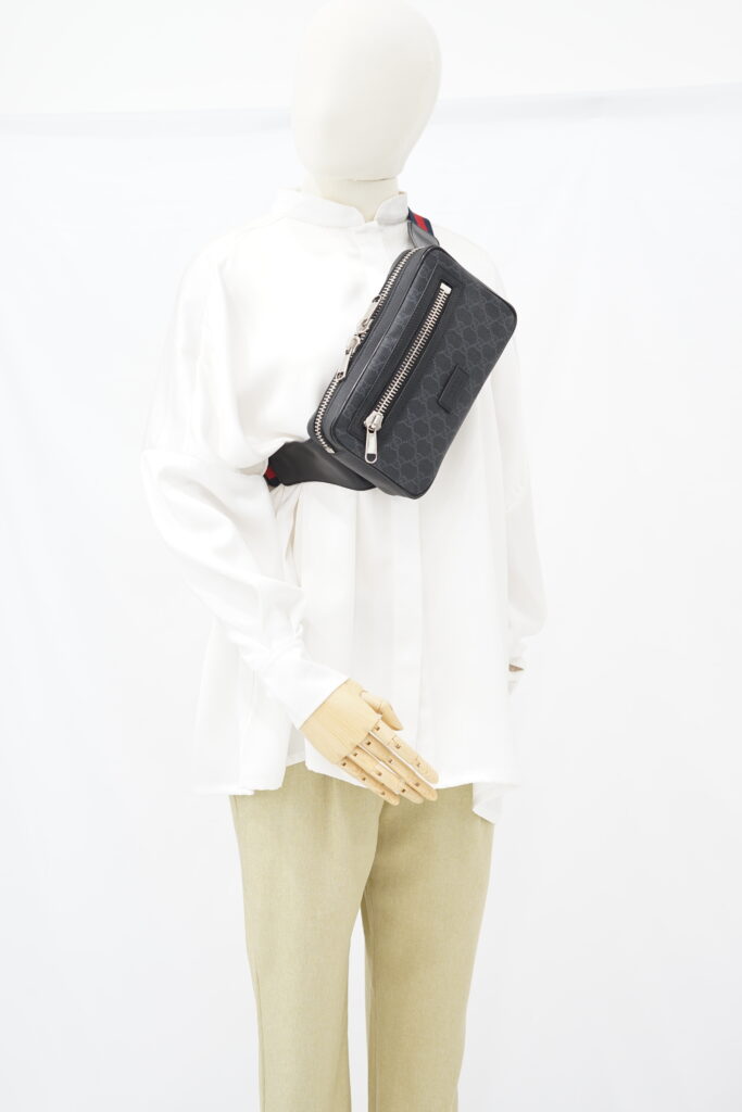 Gucci Belt Bag GG Supreme Black Grey SHW