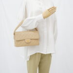 Chanel Double Face Flao Shoulder Bag Beige GHW
