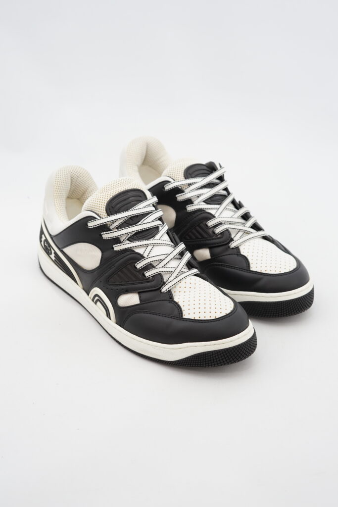 Gucci Basket Sneakers Demetra Black White