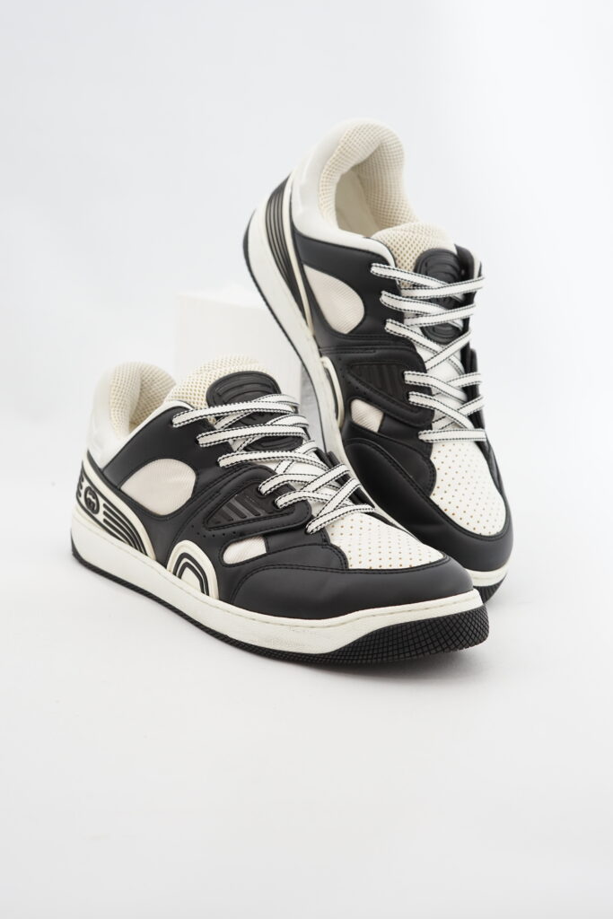 Gucci Basket Sneakers Demetra Black White