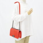 Chanel Boy 25 Chevron Red RHW