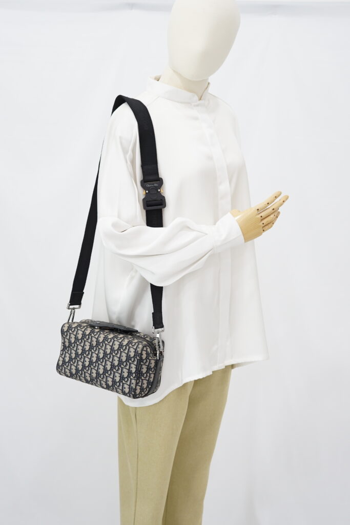 Dior Lingot Messenger Canvas Oblique Navy Black SHW