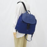 Bottega Veneta Backpack Flap Intrecciato Canvas Blue