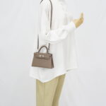Hermes Mini Kelly 20 Epsom Etoupe PHW