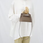 Hermes Mini Kelly 20 Epsom Etoupe PHW