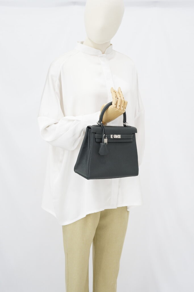 Hermes Kelly 25 Togo Vert Fonce PHW