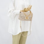 DIOR Small Jolie Top Handle Powder Beige Pearl GHW