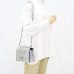 Dior Diorama Medium Metallic Silver SHW