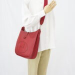 Hermes Evelyne GM Clemence Rouge Garance PHW