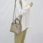 Dior Lady Dior Medium Metalic Gold GHW