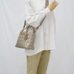 Dior Lady Dior Medium Metalic Gold GHW