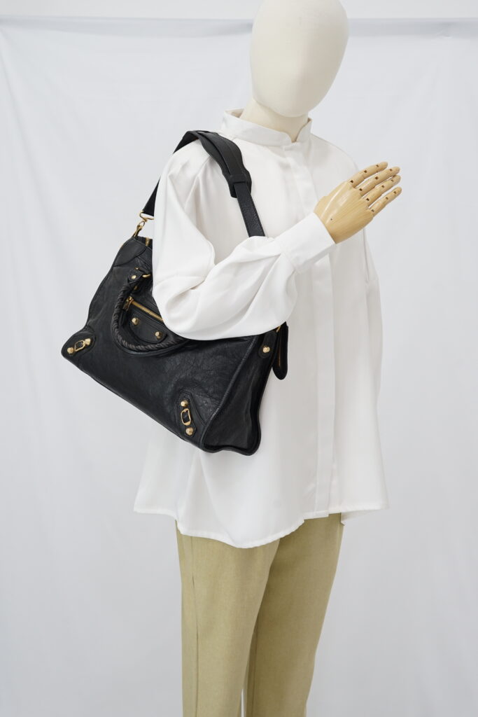 Balenciaga Reguler Giant City Agneau Black GHW