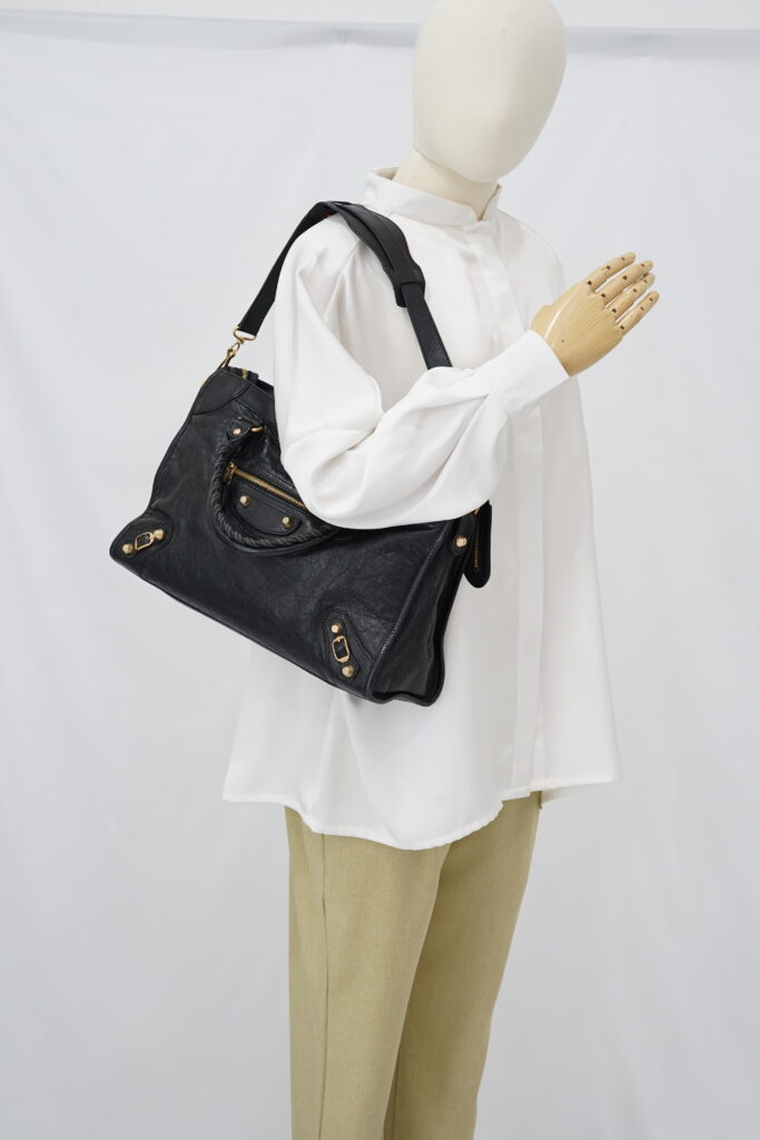 Balenciaga Reguler Giant City Agneau Black GHW
