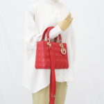 Dior Lady Dior Medium Red GHW
